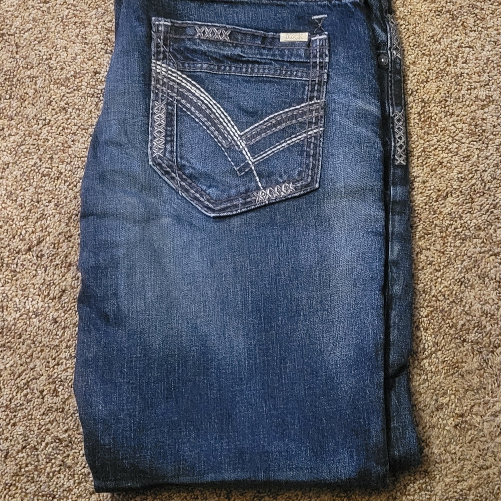 Buckle black jeans